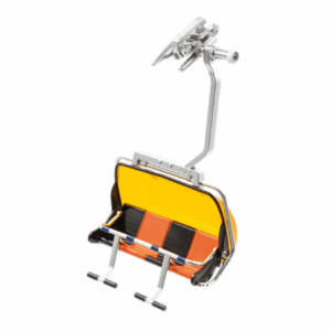 Chair 4 seat with bubble - Orange & Black - JC87150 - 1:32 scale